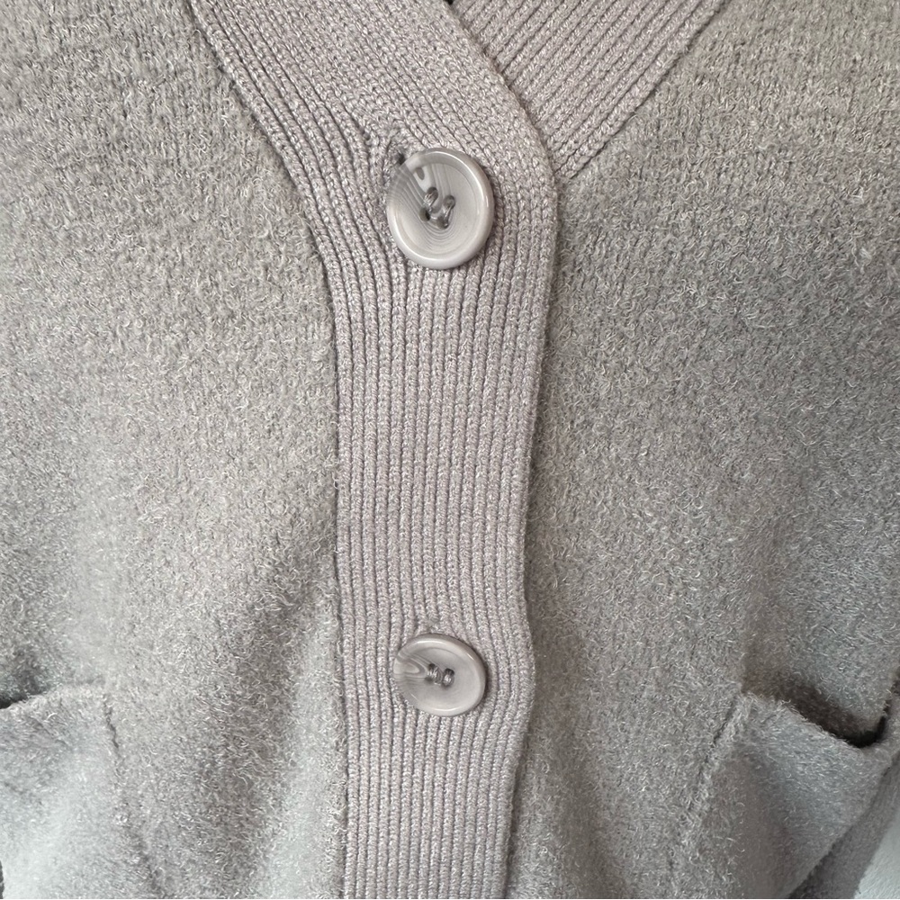 Joie Light Gray Women's Cardigan Sweater Large - Picture 5 of 10